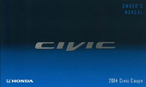 2014 Honda Civic Coupe Owner's Manual