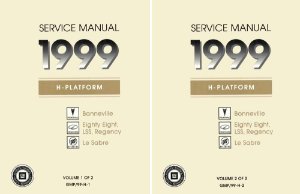 1999 Buick Bonneville, Le Sabre, 88, LSS, Regency Factory Shop Service Manual