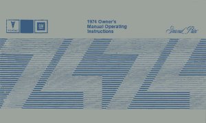 1974 Pontiac Grand Prix Owner's Manual