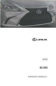 2020 Lexus ES 350 Owner's Manual