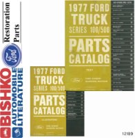 1977 Ford Truck 100-500 Series Parts Numbers Book List PDF Interchange Images sample image