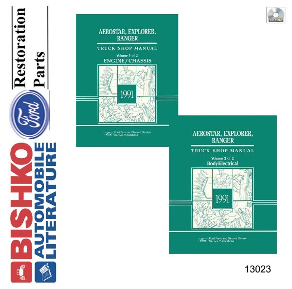 1991 Ford Truck Aerostar, Explorer, Ranger Factory Shop Service Manual