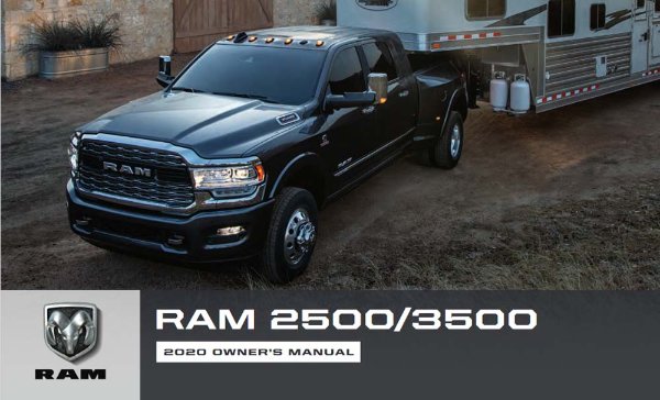 2020 Dodge Ram 2500/3500 Truck Owner's Manual