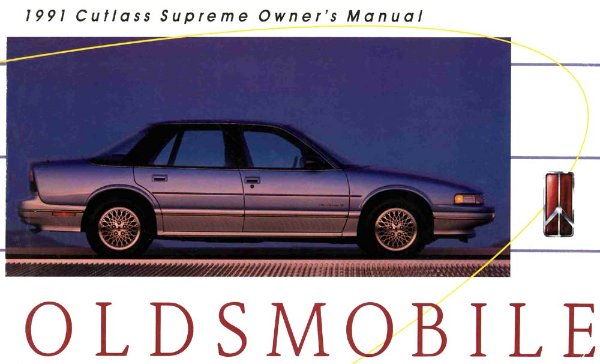 1991 Oldsmobile Cutlass Supreme Owner's Manual
