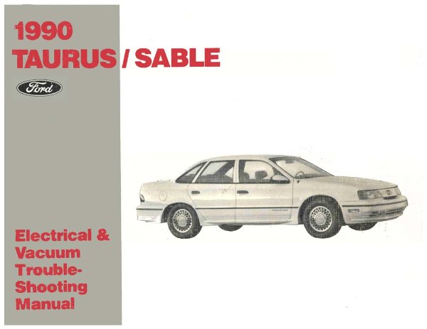 1990 Ford Taurus, Sable Wiring Diagrams Manual