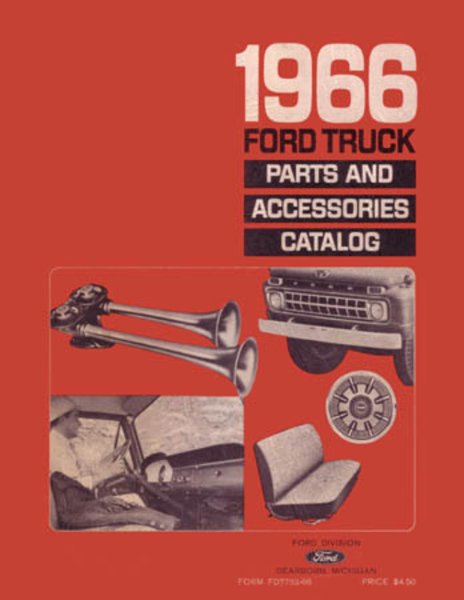 1966 Ford Truck All Models Parts Book