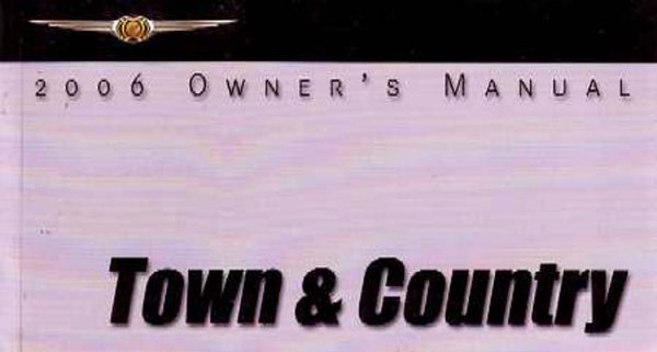 2006 Chrysler Town & Country Owner's Manual