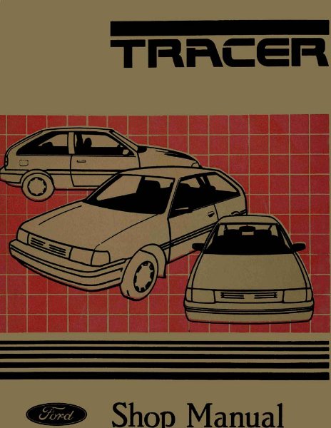 1987 Mercury Tracer Factory Shop Service Manual