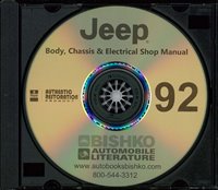 1992 JEEP Body, Chassis & Electrical Service Manual sample image