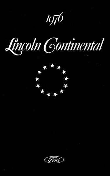 1976 Lincoln Continental Owner's Manual