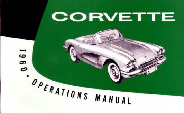 1960 Chevrolet Corvette Owner's Manual