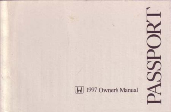 1997 Honda Passport Owner's Manual