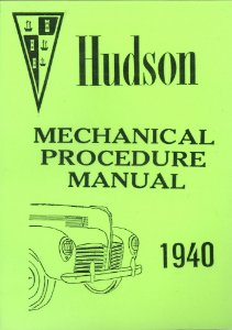 1940 Hudson All Models Factory Shop Service Manual