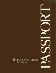 1996 Honda Passport Factory Shop Service Manual