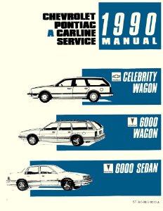 1990 Chevrolet Celebrity Wagon, 6000 Wagon & Sedan Factory Shop Service Manual