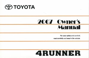 2007 Toyota 4-Runner Owner's Manual