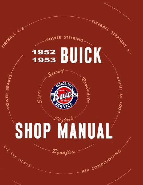 1952–1953 Buick All Models Factory Shop Service Manual