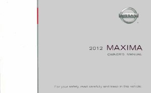 2012 Nissan Maxima Owner's Manual