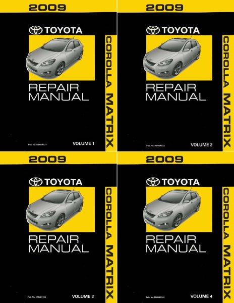 2009 Toyota Corolla Matrix Factory Shop Service Manual