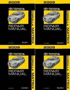 2009 Toyota Corolla Matrix Factory Shop Service Manual