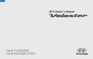 2015 Hyundai Veloster Owner's Manual