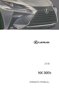 2018 Lexus NX 300H Owner's Manual