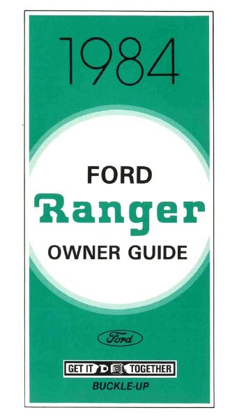 1984 Ford Ranger Owner's Manual