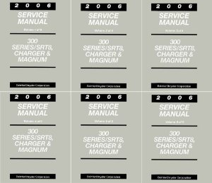 2006 Chrysler 300 Series, Magnum, Charger SRT8 Factory Shop Service Manual