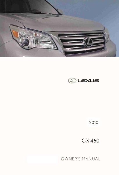 2010 Lexus GX 460 Owner's Manual