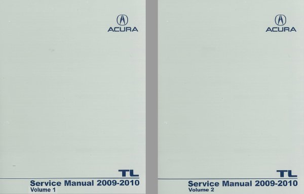 2009–2010 Acura TL Factory Shop Service Manual