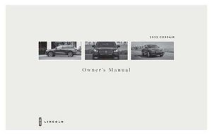 2022 Lincoln Corsair Owner's Manual
