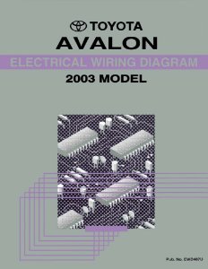 2003 Toyota Avalon Wiring Diagrams Manual