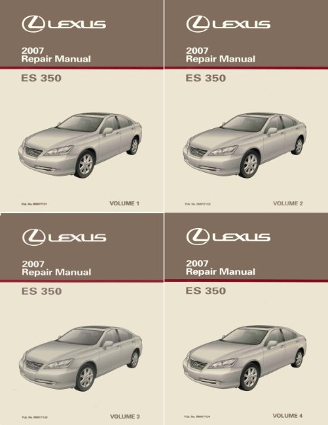 2007 Lexus ES 350 Factory Shop Service Manual
