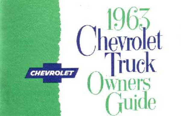 1963 Chevrolet Light Truck All Models Owner's Manual