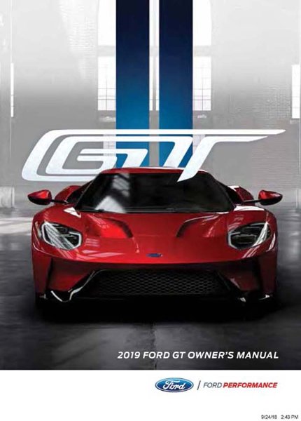 2018 Ford GT Owner's Manual