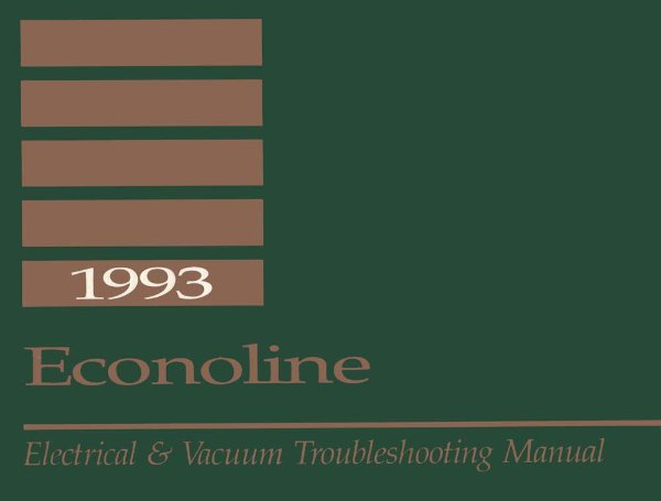 1993 Ford Truck Econoline Wiring Diagrams Manual