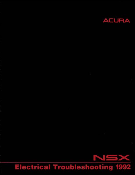 1992 Acura NSX Factory Shop Service Manual
