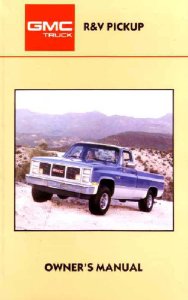 1987 GMC Sierra Owner's Manual
