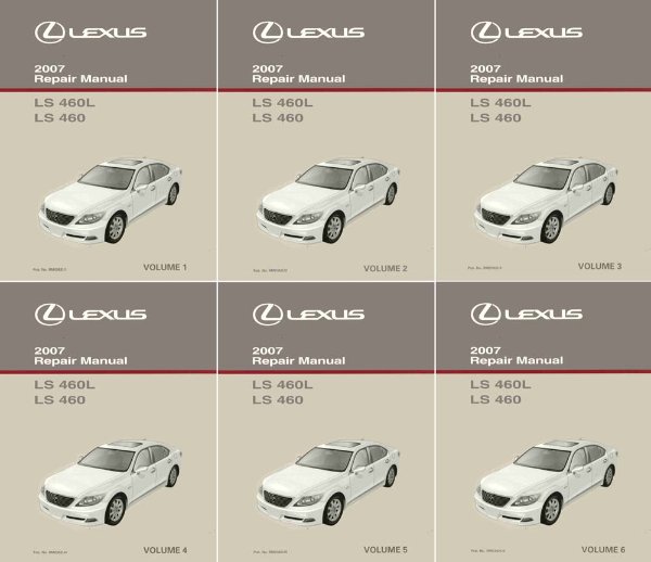 2007 Lexus LS 460 LS 460L Factory Shop Service Manual