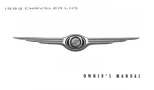 1999 Chrysler LHS Owner's Manual
