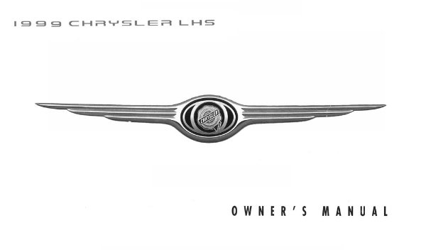 1999 Chrysler LHS Owner's Manual