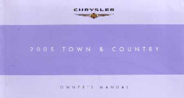 2005 Chrysler Town & Country Owner's Manual