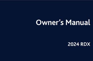 2024 Acura RDX Owner's Manual