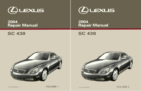 2004 Lexus SC 430 Factory Shop Service Manual