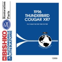 1996 FORD THUNDERBIRD, MERCURY COUGAR XR7 Body, Chassis & Electrical Service Manual sample image