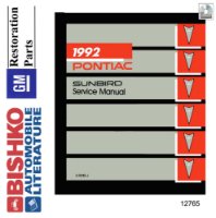1992 Pontiac Sunbird Shop Service Repair Manual PDF sample image