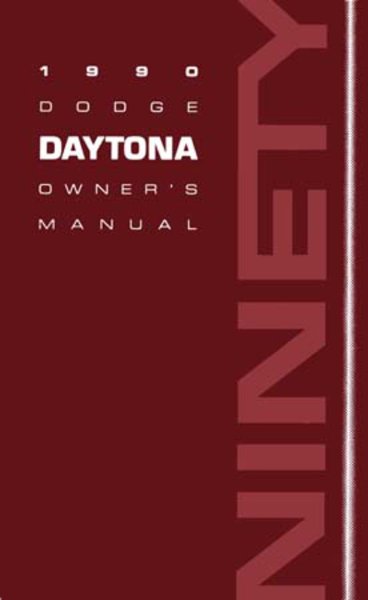 1990 Dodge Daytona Owner's Manual