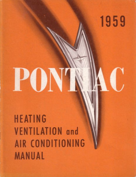 1959 Pontiac HVAC SYSTEMS Factory Shop Service Manual