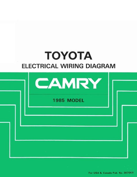 1985 Toyota Camry Wiring Diagrams Manual