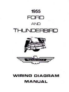 1955 Ford All Models Wiring Diagrams Manual